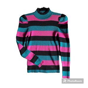 NINE WEST Puff sleeved, turtleneck sweater sz. small